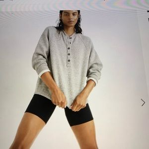 Madewell MWL Betterterry Henley Sweatshirt